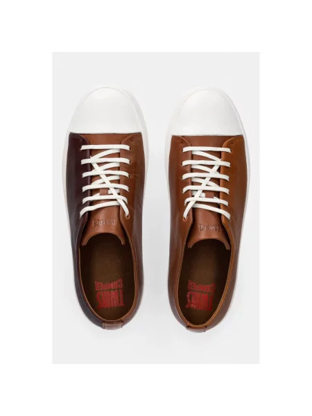 Sneakersy Camper skórzane brązowe