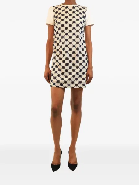 Krátký mini šaty Tory Burch bílé