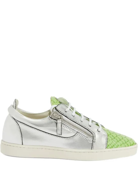 Sneakerși Giuseppe Zanotti din piele gri