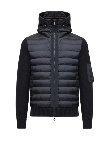 Cardigan Moncler cu glugă albastru