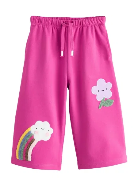 Next Pantaloni galben lămâie / mov lavandă / roz / natural alb