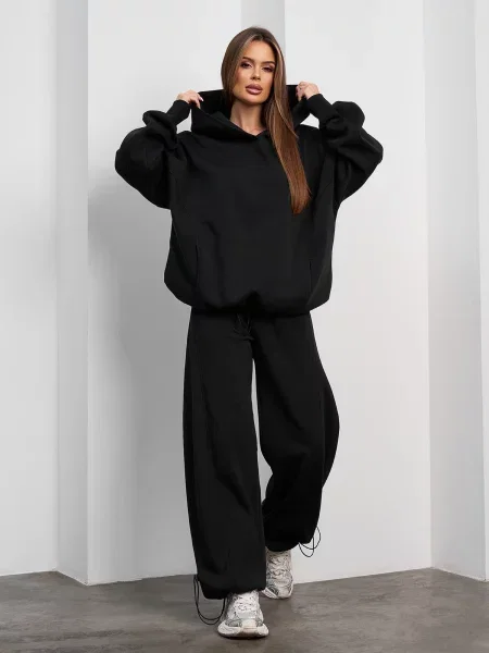 Спортивний костюм ISSA Plus комбінований верх чорний