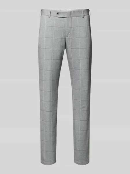 Spodnie garniturowe o kroju slim fit z z tyłu Atelier Torino zielone