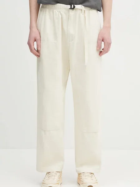Carhartt WIP pantaloni Crawford Pant cu fason chinos bej