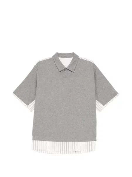 Tricou polo Croquis gri