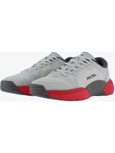 Buty do biegania Picsil szary jasny czerwony 36 czarny