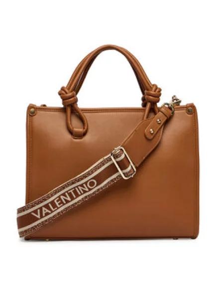 Crossbody kabelka Valentino z ekologickej kože hnedá