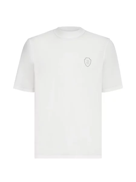 Tricou Brunello Cucinelli cu autograf alb