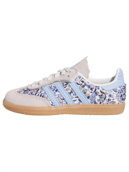 ADIDAS ORIGINALS Tenisky Samba OG x Liberty London modrá / světlemodrá / šedobéžová bílá