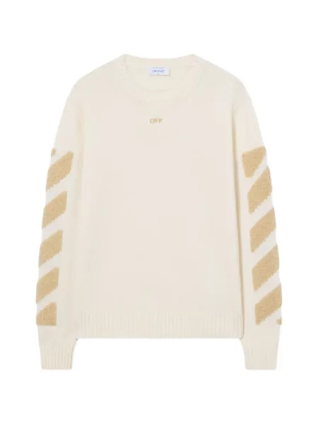 Pulover Off-white alb