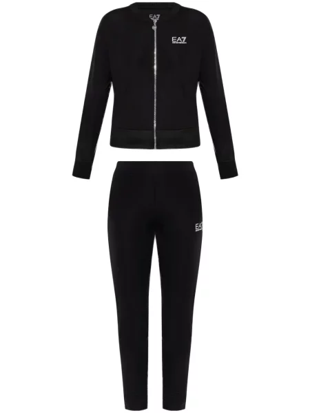 Sportski komplet Ea7 Emporio Armani s printom crna