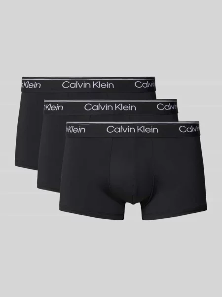 Obcisłe bokserki z z logo w zestawie 3 szt. Calvin Klein Underwear czarne