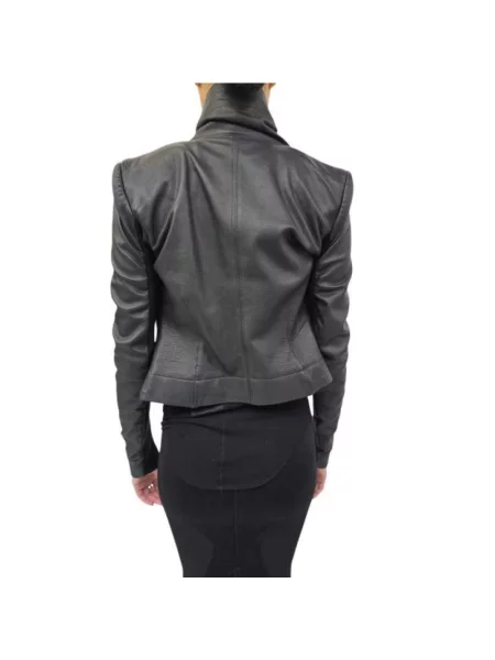 Kurtka skórzana Rick Owens klasyczna czarna