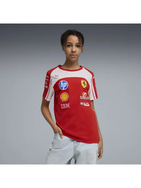 PUMA Replika młodzieżowej koszulki unisex Scuderia Ferrari HP Akcesoria czerwony