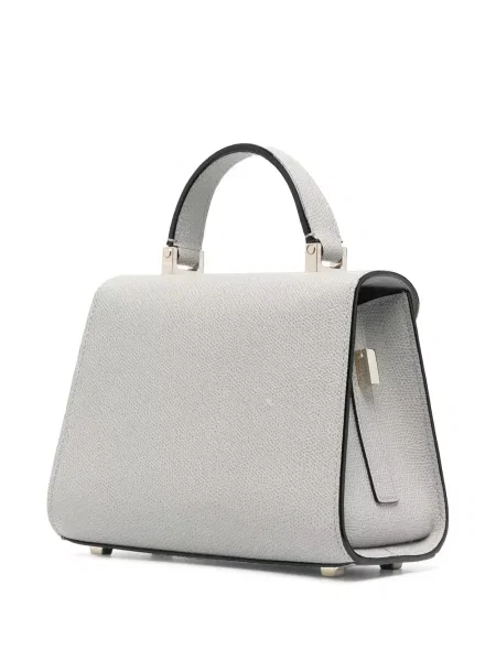 Geanta crossbody Valextra din piele gri