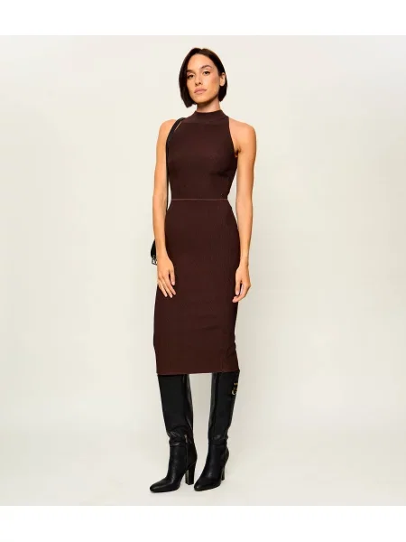 GUESS Rochie Ottoman maro