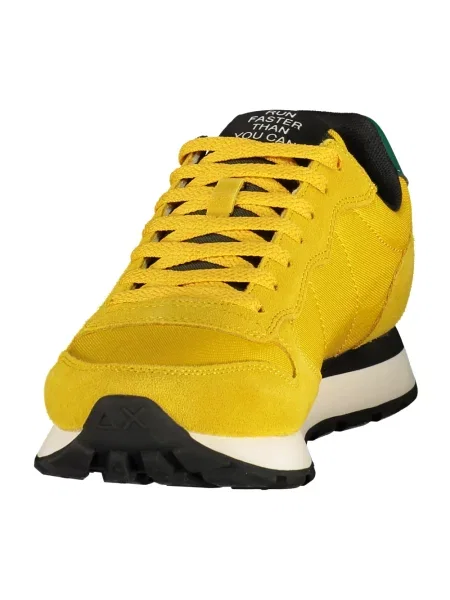 Sneakersy Sun68 skórzane żółte