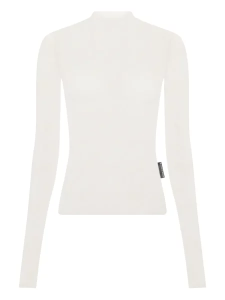 Top Marine Serre transparente alb