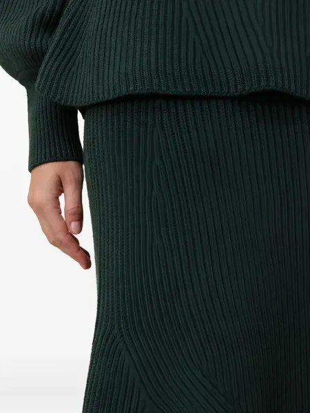 Fustă midi Zimmermann până la genunchi verde