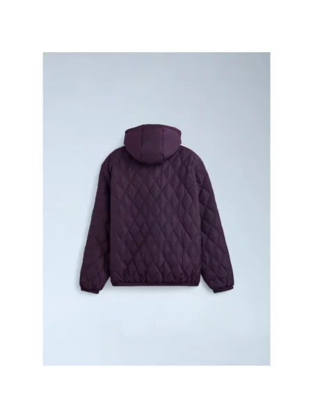 Kurtka Adidas w paski pikowana fioletowa
