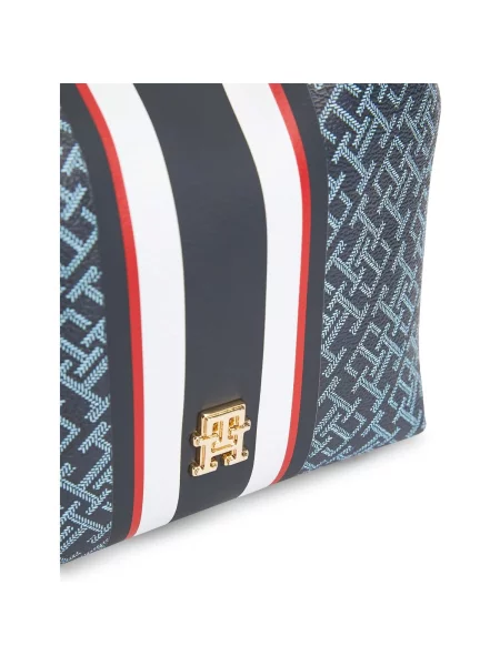 Pruhovaný klobúk Tommy Hilfiger modrá