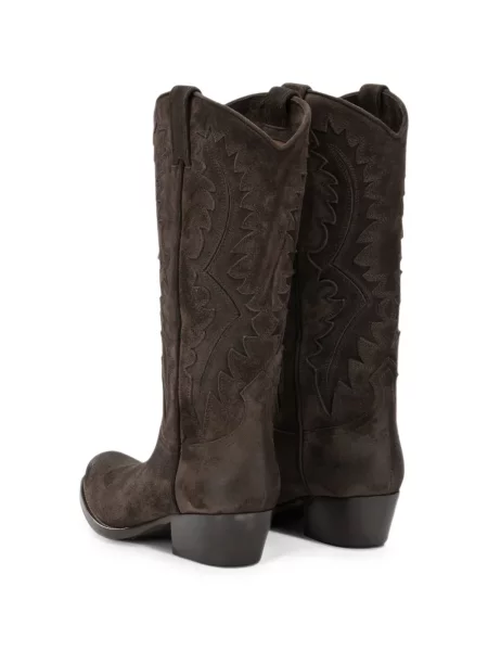 Botine Sartore din piele de căprioară maro