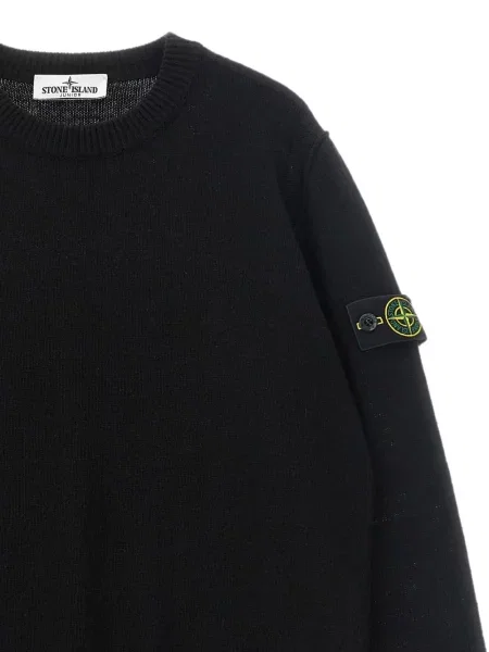 Sweter dziecięcy Stone Island czarny