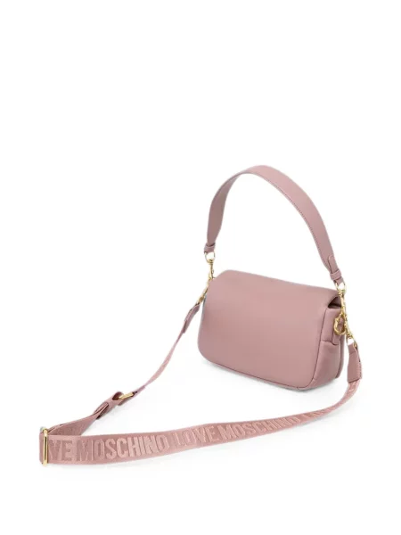 Шопинг чанта Love Moschino с автограф розово