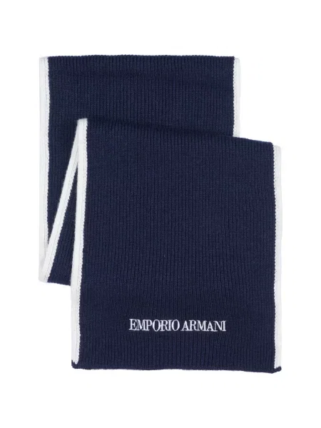 Fular Emporio Armani albastru