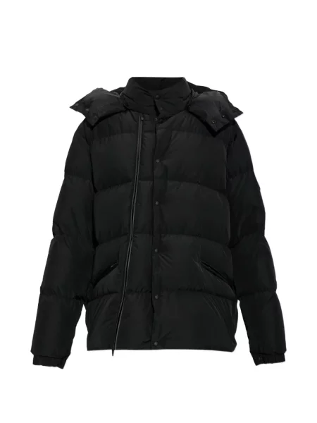 Geacă cu puf Moncler cu glugă negru