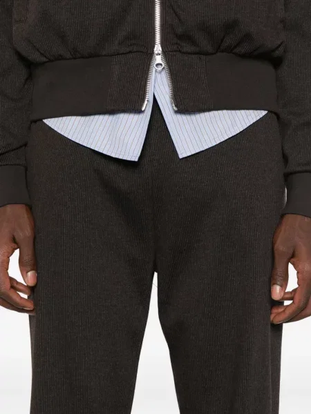 Pantaloni Our Legacy cu dungi maro