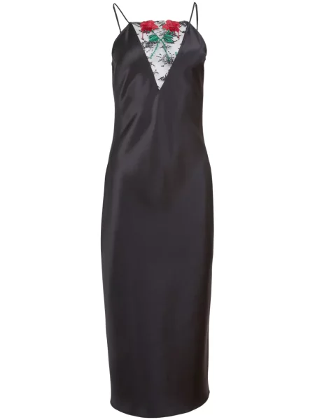 Rochie Fleur Du Mal cu broderie de costum negru