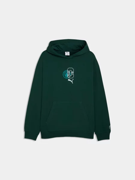 Худі PUMA Mcfc Ftblculture Relxed Hood комбінований верх зелений