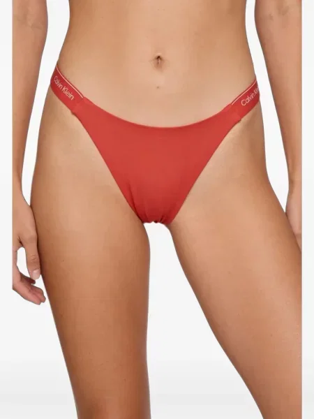 Bikini Calvin Klein Jeans cu autograf portocaliu