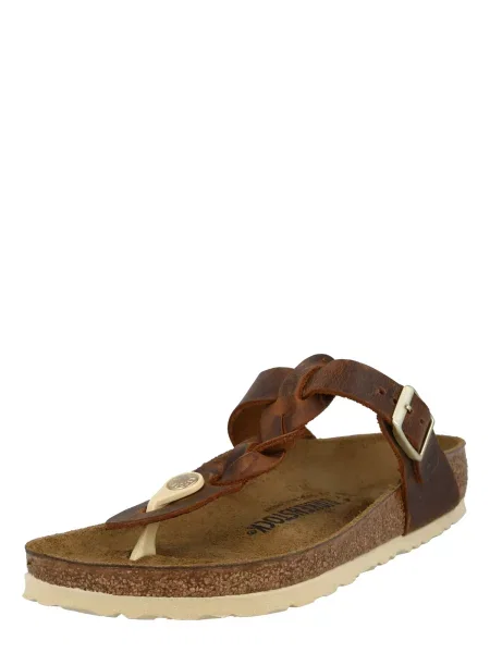 BIRKENSTOCK Japonke Gizeh kostanj rjava