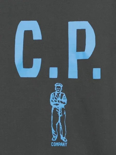 Tricou C.p. Company cu imagine gri