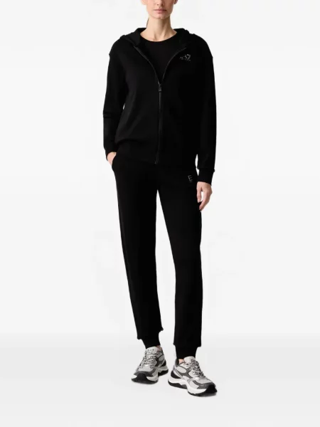 Τρέξιμο σετ φόρμας Ea7 Emporio Armani με σχέδιο μαύρο