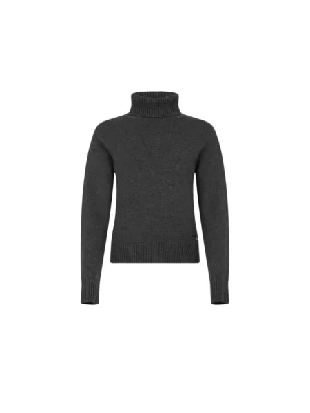 Dzianinowy sweter z golfem Richmond szary