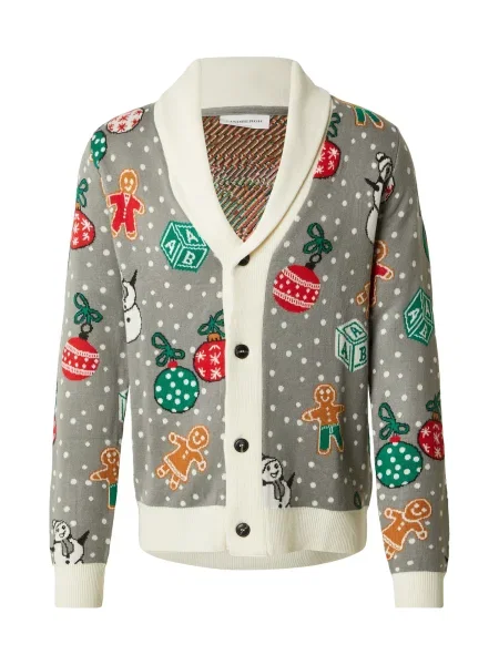 Lindbergh Pletena jopa siva / zelena / rdeča bela