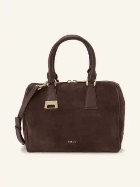 Furla Kabelka Olivia Medium tmavě / zlatá hnědá