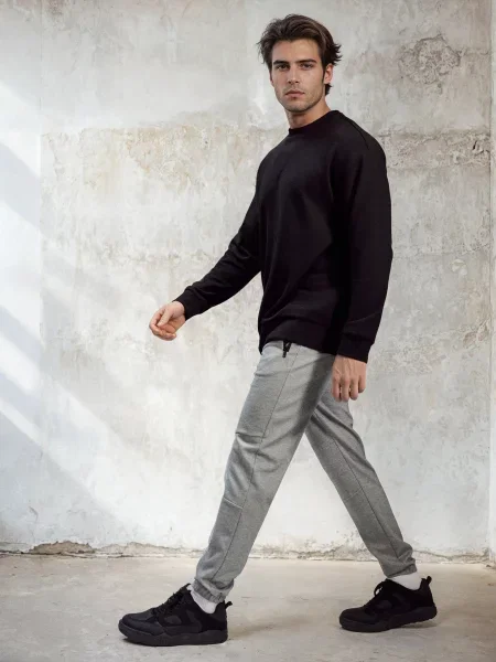 Спортивні штани джогери сірий