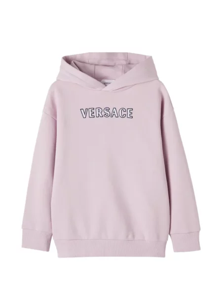 Bluza z kapturem dziecięca Versace różowa
