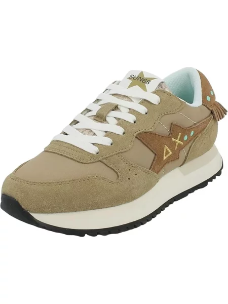 Sneakersy Sun68 zamszowe beżowe