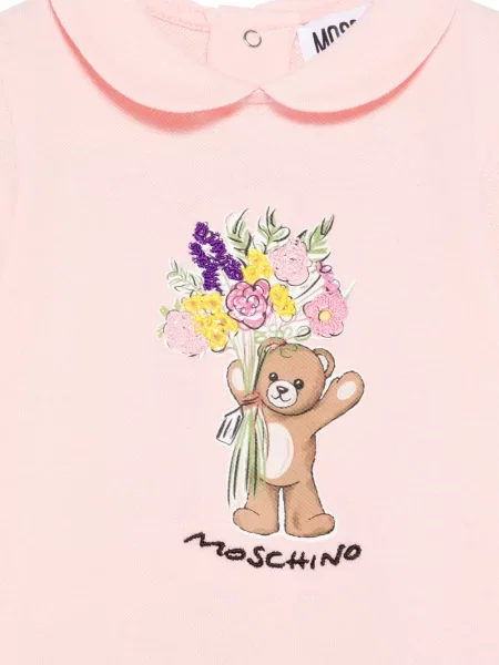 Krótki kombinezon dziecięcy Moschino różowy