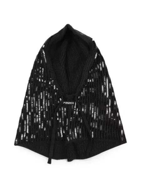Căciulă Pinko cu paiete negru