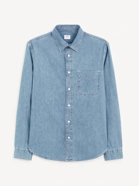 Kavbojska srajca Celio modra