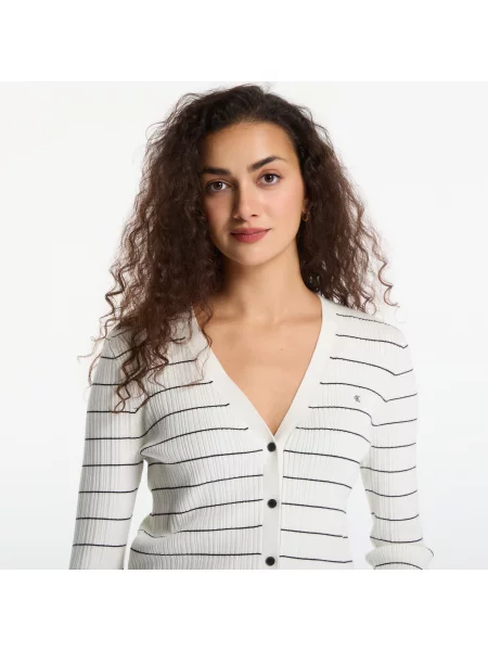 Prugaste pletene traperice Calvin Klein