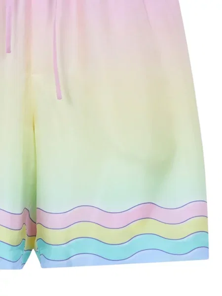 Pantaloni scurți Casablanca de mătase roz