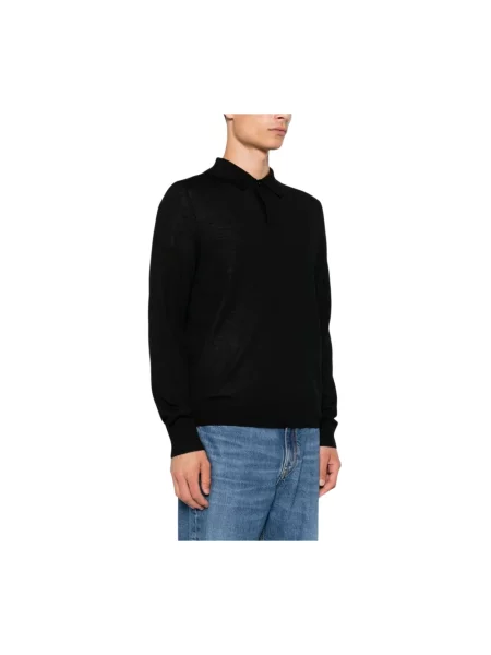 Sweter Paul Smith wełniany z długim rękawem czarny