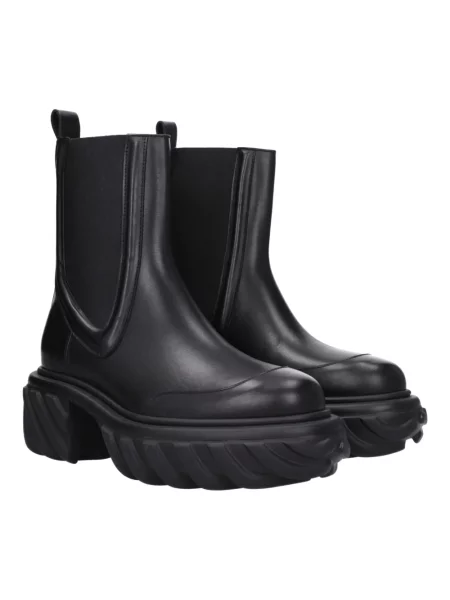 Botki Off-white skórzane białe
